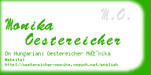 monika oestereicher business card